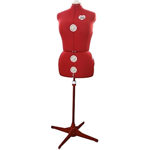 SINGER Schneiderpuppe Kunststoff/Stoff Schaumstoff weiß/rot 42,5 x 22,5 x 35 cm Cover