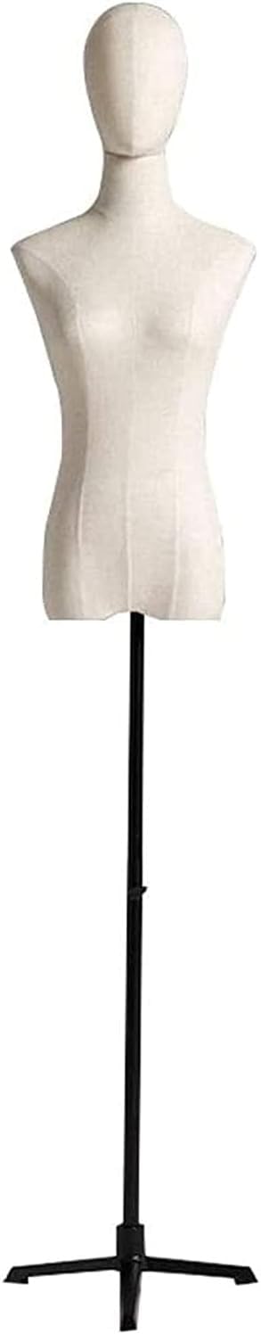 CONGRUI Mannequin Torso Body Female Tailors Dummy Dress Form Busts Adjustable Height for Model Clothing Display