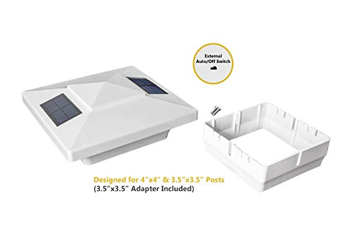 Classy Caps 4X4 Windsor Led Solar Fence Post Cap, 3-1/2" Or 4" Post #TOP5