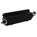Cubauto Front Mount Intercooler Compatible with 2006-2017 BMW 135i E82 335xi Z4 E89 35is E91 E93 Black Aluminum intercoolers