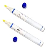 2 Stück Flüssigkeitslötstift, No Clean Lötstift Kolophonium Lötstift, Reinigungsfreier Flussmittelstift, Lötflussmittelstift für Elektronik und PCB, Praktischer Löthilfestift für Präzise Lötarbeiten