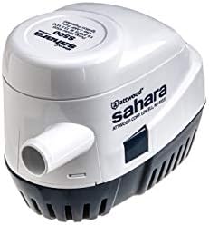 attwood 4505-7 Sahara S500 Automatic Bilge Pump, 12-Volt, 1.5-Amp Draw, ¾-Inch Interior Diameter Hose, 29-Inch 16-Gauge Wire, Unspecified