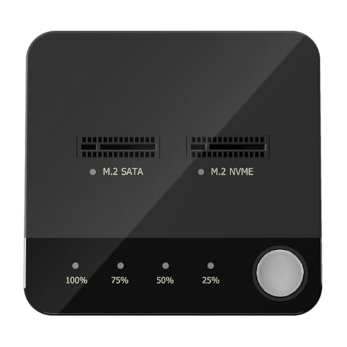 Station d'accueil M.2 NVMe Dual-Bay avec cloneur de données et indicateur LED