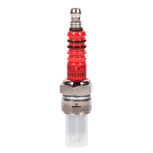 Image of Keenso Single Electrode Spark Plug for GY6, High Performance Spark Plug for Scooter ATV Quads GY6 50cc 110cc 125cc 150cc