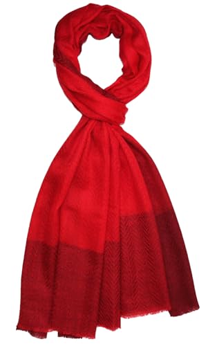 Écharpe en cachemire Lorenzo Cana rouge foncé de luxe