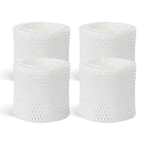LBLVBNEWD 4 Pack HAC-504 Humidifier Wicking Filter Compatible with Honeywell HCM-350 HCM-300T HCM-600 HCM-710 HCM-315T HAC-504 and HAC-504AW Cool Mist Humidifiers Replacement Filter A