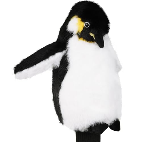 Big Crazy Funny Driver Headcover, Golf Head Covers with Long Neck, Animal Plush Golf Club Covers, Cute Penguin Design, Golf Club Protector and Funny Present