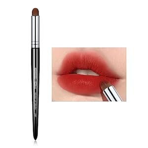 Lip Brush, EIGSHOW Lip Smudge Brush Round head for Gloss Lipstick, Multi-purpose Makeup Blending Applicator, Reusable – Black