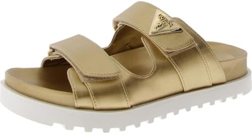 GUESS Dames Snapps sandaal met hak, Beige Bruin 210, 38.5 EU