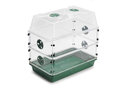 EarlyGrow MPL50119 Mittlerer splittersicherer Anzuchtkasten mit Höhenverlängerungs-Sets (Mittel mit zwei Verlängerungs-Sets)