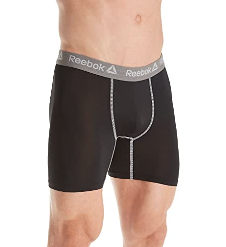 Bóxer de 6 pulgadas Reebok Performance negro que evita rozaduras