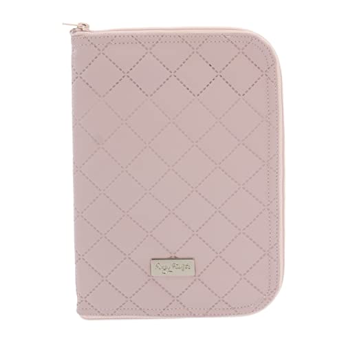 Rosy Fuentes Portadocumentos Bebé - Ideal para Almacenar Documentos Importantes - Diseño Elegante con cierre con cremallera 0-rosa empolvado