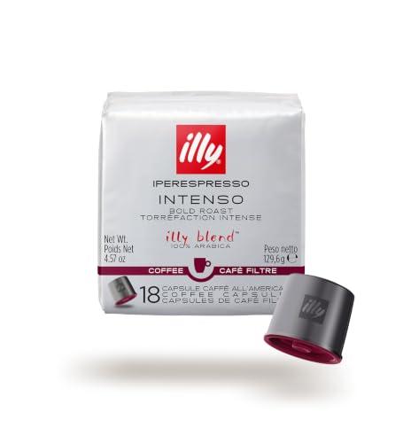 Image of illy Coffee, iper Coffee Capsule, Dark Roast Drip Pods, illy iperEspresso Machines (18 ct)