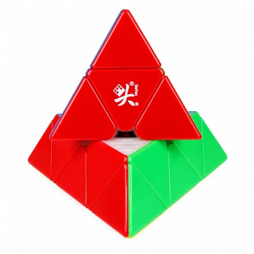 Image of Dayan Pyraminx V3 Magnetic Speed Cube | 10 Magnet Ball-Core | 48-Level Numerical Dual Adjustment & Adjustable Core Magnets | Lightweight 60g Professional Stickerless Pyraminx Puzzle