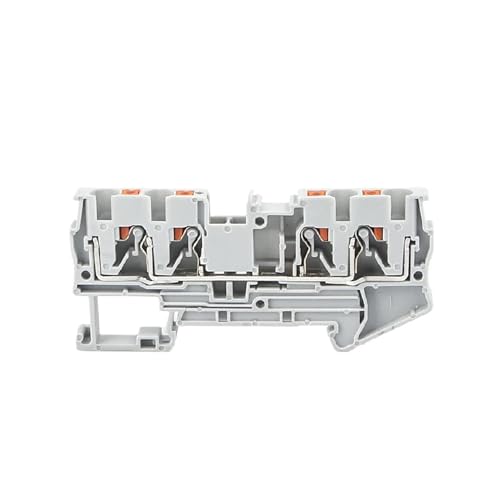 Regleta PT4-QUATTRO para carril DIN: cableado ordenado de 4 conductores