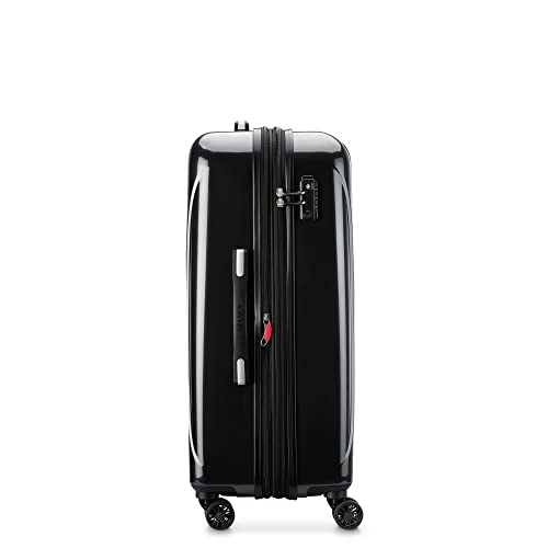 Delsey Paris Helium Aero Hardside Expandable Luggage With Spinner Wheels, Black, Checked-Medium 25 Inch #TOP3