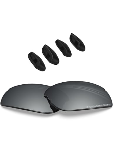 Image of BLAZERBUCK Replacement Lenses & Nose Pads Piece for Oakley RPM Squared OO9257 /RPM Edge OO9250 Sunglass