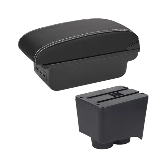 Automobile Arm Rest for VW for Polo 9N 3 2002 2003 2004 2005 2006 2007 2008 2009 Armrest Box Retrofit Parts Storage Interior Accessories Car Armrest Box