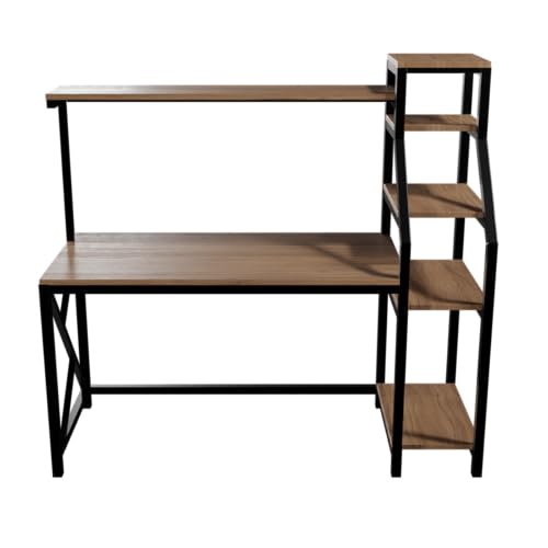 Image of Riyan Luxiwood Rio Computer Table in Engineering Wood for Home & Office, Simple Style Desk, Scratch Resistance Surface, Easy to Assemble. (Beige)