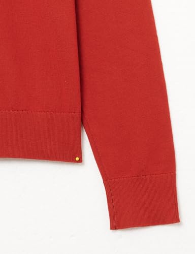 Tommy Hilfiger Damen Pullover mit Rollkragen, Rot (Dark Magma), XXS – Ansicht 4