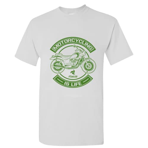 Image of Raida Motorcycling Life T-Shirt (XX-Large, White)
