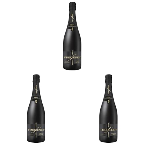 Freixenet Cava Cordon Negro Brut - 0,75 l (Paquete de 3)