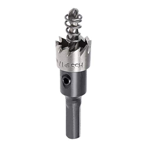 sourcingmap 17mm HSS Drill Bit Hole Saw for Stainless Steel Metal Alloy Wood, 17x13mm