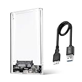 Sh. Case SSD HDD Hard Disk Esterno 2.5" SATA USB 3.0, 5Gbps Supportato UASP, Custodia SSD/HDD Portatile, Box Esterno per Disco Rigido, Adattatore SATA USB 3.0 per Laptop/PC/PS4/Xbox
