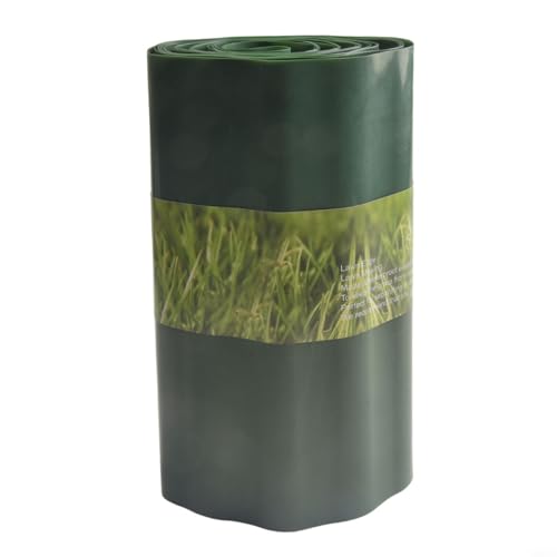 Recinzione da giardino in plastica per bordi del prato, 30 cm/40 cm, verde, in polipropilene flessibile, resistente alle intemperie, bordatura per vialetti per esterni (30 cm)