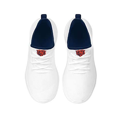 Image of FOCO NFL Womens NFL Team Logo White Athletic Shoes Sneakers