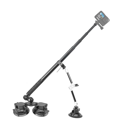 Soporte triple para cámara de acción que elimina vibraciones en Insta360 y GoPro Hero
