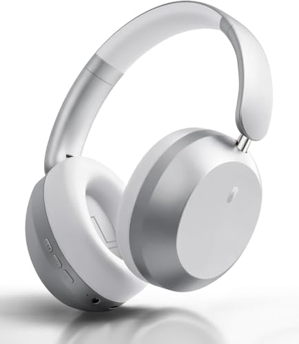 Image of Wentronic Y05 Wireless Bluetooth Headphone, Noise Cancelling, Sliver