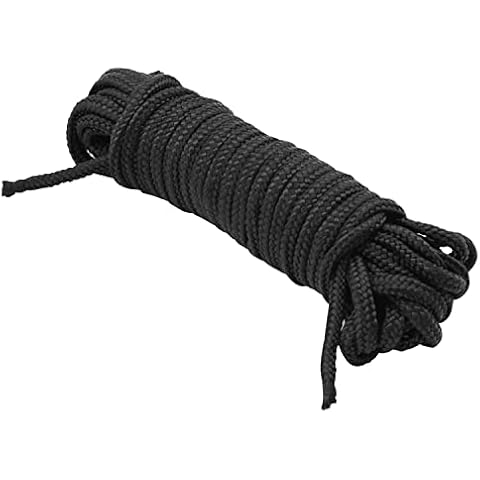 WedDecor 3mm Roman Blind Cord, 5 Meters Black Braided Cord Blind String For Gardening Plants, Kitchen & Window Blinds, Home Decor and DIY Craft Projects Cover