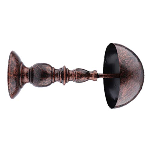 Cintre de perruque rétro et support de présentoir de casquettes bronze - 2