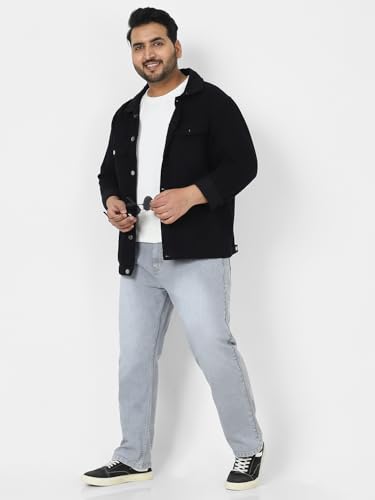 Image of Urbano Plus Men's Straight Fit Mid Rise Jeans