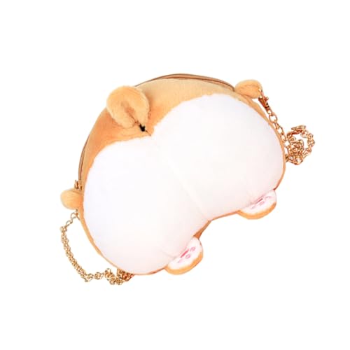 Sac bandoulière peluche corgi fesses pour femme original