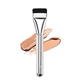MSQ Flat Foundation Brush,Korean Makeup Brush Ultra Thin Spatula Facial Brush Face Mask Brushes for Liquid Foundation, Blending Cream,Mask,Mud, Clay, Charcoal Mixed Mask, DIY