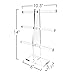 OnDisplay 3 Tier Acrylic Bracelet/Necklace/Bangle T-Bar Tree Stand - Hang all your Necklaces, Bracelets, Hair Ties, Bangles and Accessories