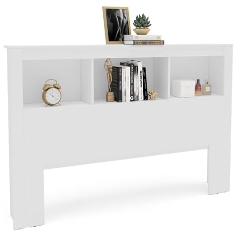 Polifurniture Madison Headboard, Queen, White Cover