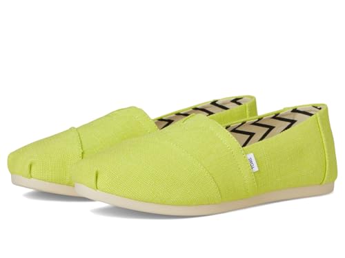 Image of TOMS Womens Classic Alpargata Bright Lime 5.5 Medium