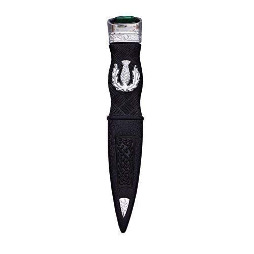 CARDO GONNELLINO DA BALIA SGIAN DUBH ARGENTO DUMMY PELTRO MONTATURA CON DIVERSE PIETRE