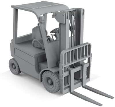 MRY-SFW XJT100160 1/100 Forklift Train Model Scene 2pcs image 3