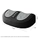 Foot Massager with Heat,with 3 Intensity Levels Shiatsu Kneading,Dual-Frequency Red Light 107.6°F Constant Temperature,Ideal for Feet Pain Relief at Home and Office (Black)