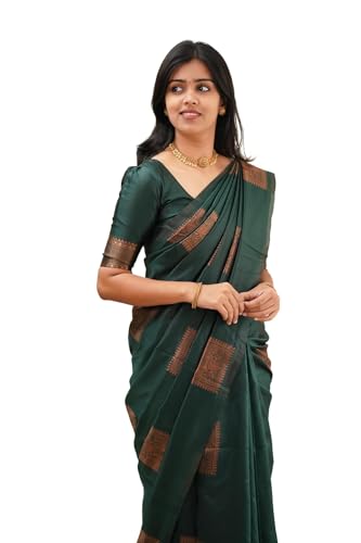 Image of Avantika Fashion Women's Kanjivaram Soft Silk Banarasi Sarees With Blouse Piece For Women