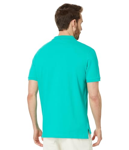 Image of U.S. POLO ASSN. Men Cotton Regular Fit Solid Polo With Small Pony | Two-Button Closure Pique Polo Shirt, Summer Fashion Golf Shirt
