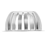 SOIMISS Copertura Scarico Pavimento Balcone in Acciaio Inox 112mm Filtro Anti-blocco, Copri Scarico Doccia e Grondaia per Drenaggio Esterno Facile da Installare