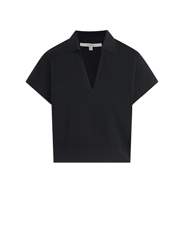 Image of HUDSON Women's Draped Collared V-Neck Sweater