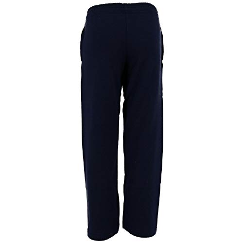 Hanes Boys Ecosmart Open Leg Sweatpants, L, Navy #TOP1