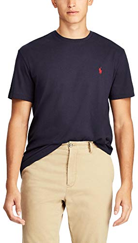 Polo Ralph Lauren Mens Big & Tall Crew Neck T-Shirt (Xlt, Navy) #TOP1