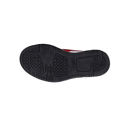 PUMA PUMA Kid's REBOUND LAYUP LO Velcro Shoe, White-Puma Black-High Risk Red, 12 M US Little Kid